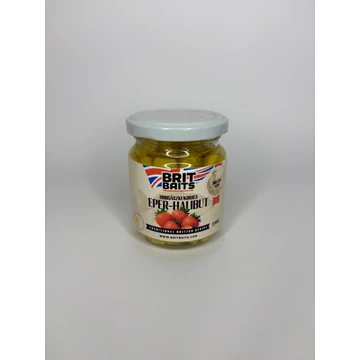 BritBaits Horgászkukorica Halibut-Eper 220ml