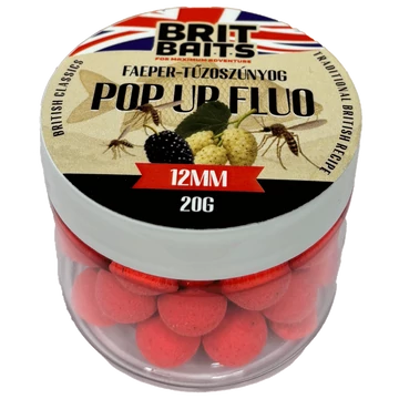 BritBaits Pop Up fluo Faeper-Tűzőszúnyog 12 mm