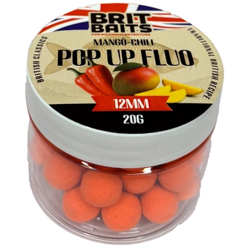 BritBaits Pop Up fluo Mangó-Chili 12 mm