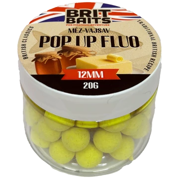 BritBaits Pop Up fluo Méz-Vajsav 12 mm