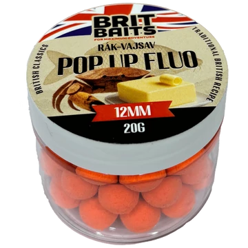 BritBaits Pop Up fluo Rák-Vajsav 12 mm