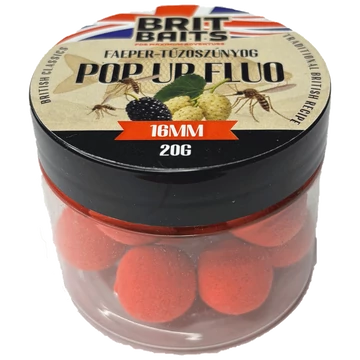 BritBaits Pop Up fluo Faeper-Tűzőszúnyog 16 mm