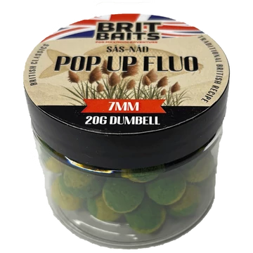 BritBaits Amur Pop Up Dumbell fluo Sás-Nád 7 mm