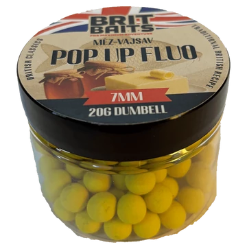 BritBaits Pop Up fluo Méz-Vajsav 7 mm