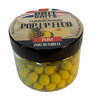 BritBaits Pop Up fluo Vajsavas-Ananász 7 mm