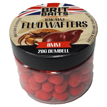 BritBaits Fluo Wafters Dumbell Rák-Máj 8mm